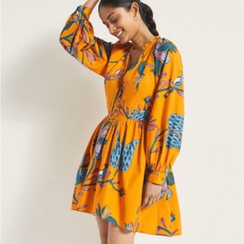 Anthropologie Let Me Be Printed Tunic